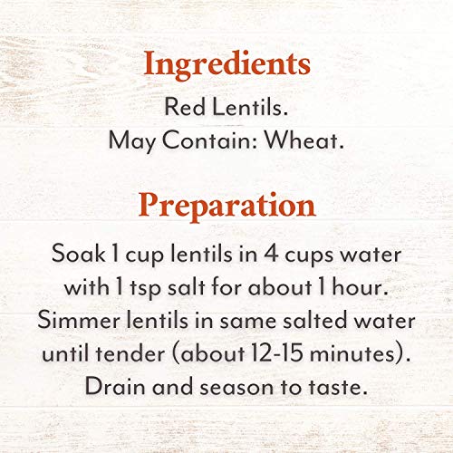 Roland Foods Dried Split Red Lentils, Specialty Imported Food, 3