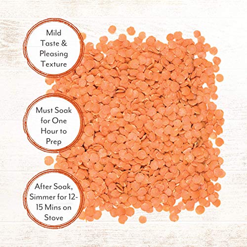 Roland Foods Dried Split Red Lentils, Specialty Imported Food, 3