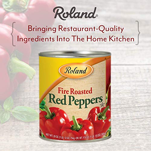 Roland Foods Fire Roasted Red Peppers, Whole Peppers, Specialty