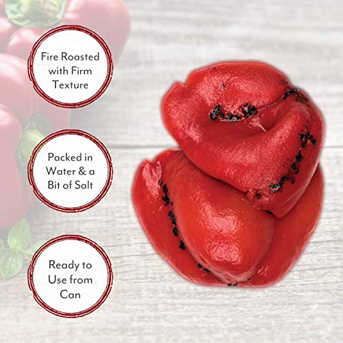Roland Foods Fire Roasted Red Peppers, Whole Peppers, Specialty