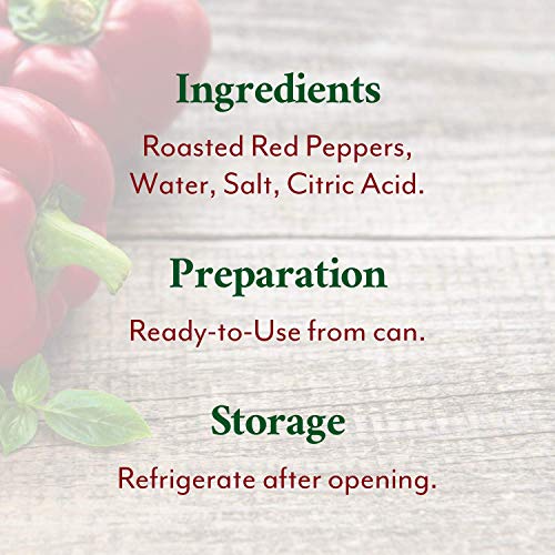 Roland Foods Fire Roasted Red Peppers, Whole Peppers, Specialty