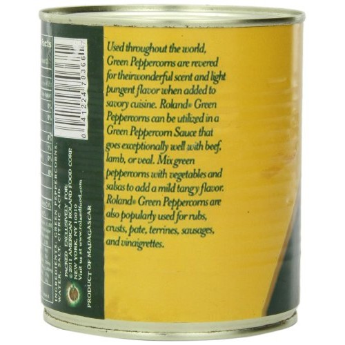 Roland Foods Green Peppercorns In Brine, Specialty Imported Food