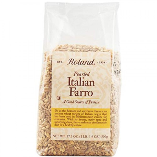 Roland Foods Pearled Italian Farro, Specialty Imported Food, 17.