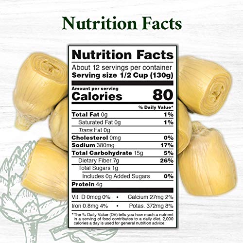Roland Foods Whole Extra Small Artichoke Hearts, 60-70 Count, 5