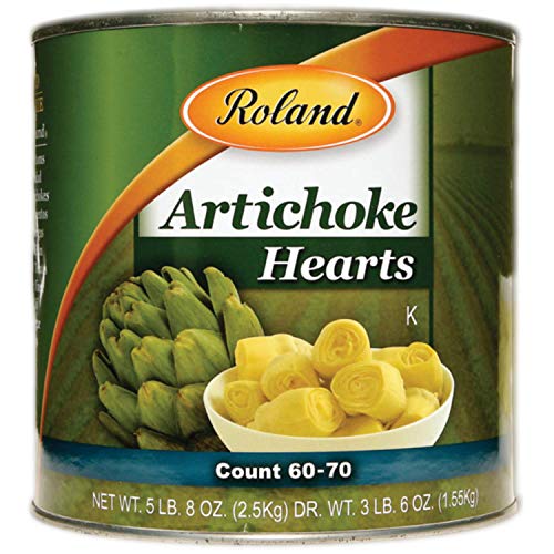 Roland Foods Whole Extra Small Artichoke Hearts, 60-70 Count, 5