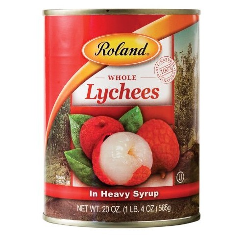 Roland Lychees, Whole In Heavy Syrup, 20 Ounce Pack Of 24