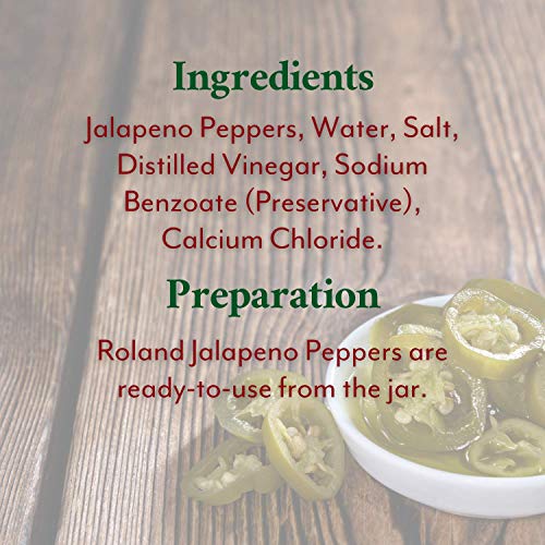 Roland Slice Jalapeno Peppers, 128-Ounce Jar