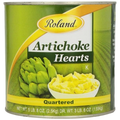 Roland Foods Artichoke Hearts, Quartered, 5.5 Pound Pack Of 2