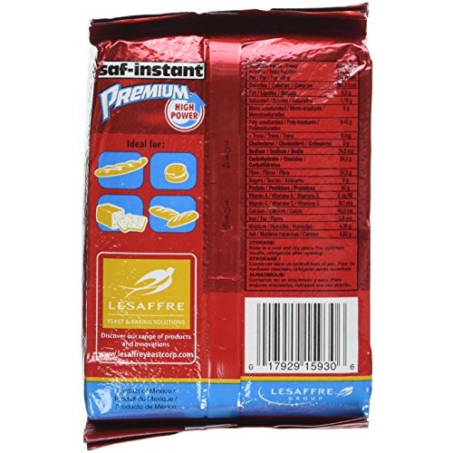 Saf Instant Premium Yeast 16 Oz, Single Pack