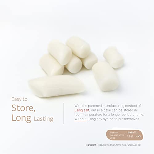 Korean Rice Cake Tteokbokki Stick, Vegan Non-GMO Gluten-Free Tte...