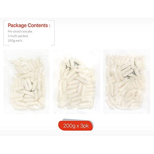 Korean Rice Cake Tteokbokki Stick, Vegan Non-GMO Gluten-Free Tte...