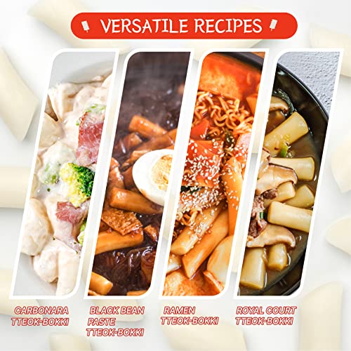 Korean Rice Cake Tteokbokki Stick, Vegan Non-GMO Gluten-Free Tte...