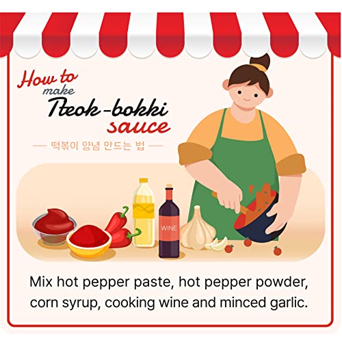 Korean Rice Cake Tteokbokki Stick, Vegan Non-GMO Gluten-Free Tte...