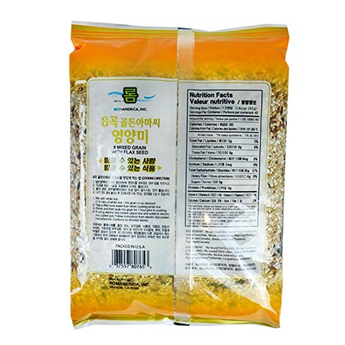 Rom America 8 Mixed Grains With Flax Seeds Sweet Brown Rice Whol