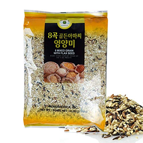Rom America 8 Mixed Grains With Flax Seeds Sweet Brown Rice Whol