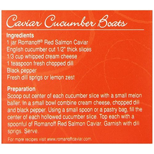 Romanoff Caviar Red Salmon, 2 Ounce Jar