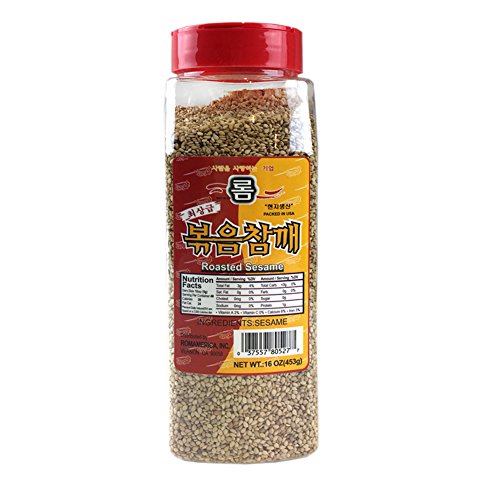 Rom America White Roasted Toasted Sesame Seeds 16 Oz 볶음참깨