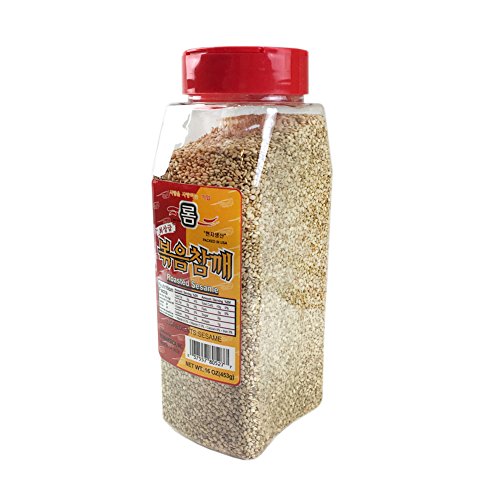 Rom America White Roasted Toasted Sesame Seeds 16 Oz 볶음참깨