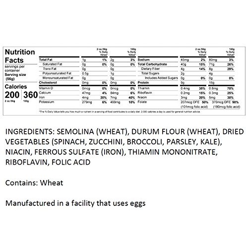 Ronzoni Supergreens Thin Spaghetti, 12-Ounce Ronzoni Supergreens Thin Spaghetti, 12-Ounce