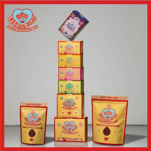 Rooibos Chai Tea Immune Support Teabags - 40 Organic Non Gmo Nat