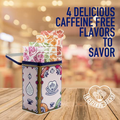 Rooibos Tea Immune Support Variety Tin - 40 Usda Organic Non Gmo