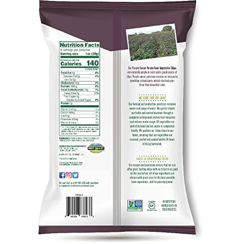 Root Smarts Purple Sweet Potato Vegetable Chips with the perfect...