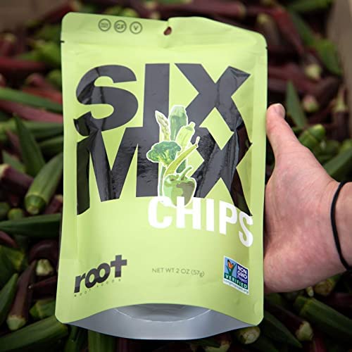 Root Foods SixMix Chips, Natural Veggie Snack, Non-GMO Vegetable...