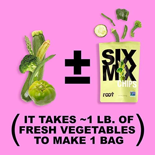 Root Foods SixMix Chips, Natural Veggie Snack, Non-GMO Vegetable...