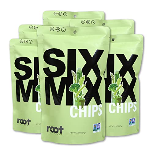 Root Foods SixMix Chips, Natural Veggie Snack, Non-GMO Vegetable...