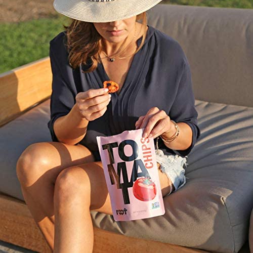Root Foods Tomato Chips, Natural Veggie Snack, Non-GMO Vegetable...