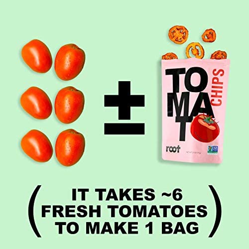 Root Foods Tomato Chips, Natural Veggie Snack, Non-GMO Vegetable...