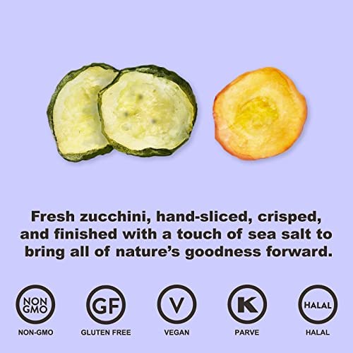 Root Foods Zucchini Chips, Natural Veggie Snack, Non-GMO Vegetab...