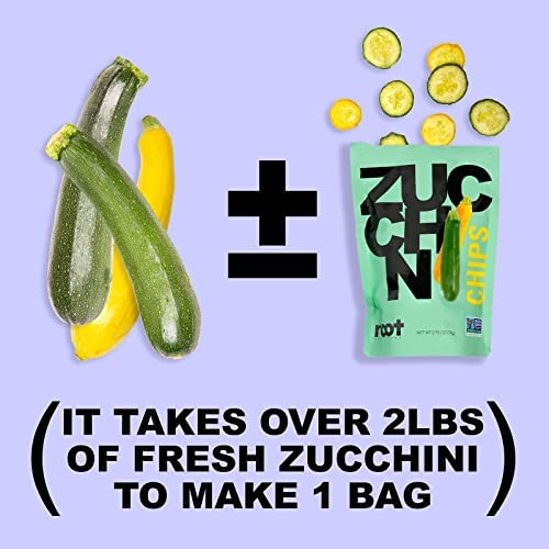 Root Foods Zucchini Chips, Natural Veggie Snack, Non-GMO Vegetab...