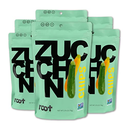Root Foods Zucchini Chips, Natural Veggie Snack, Non-GMO Vegetab...