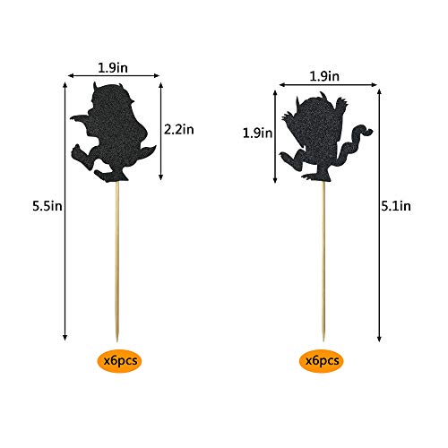 Where The Wild Things Are Inspired Cupcake Toppers Wild One Blac
