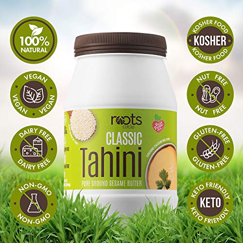 Roots Circle All-Natural Sesame Tahini Paste | 100% Pure Rich &Amp;