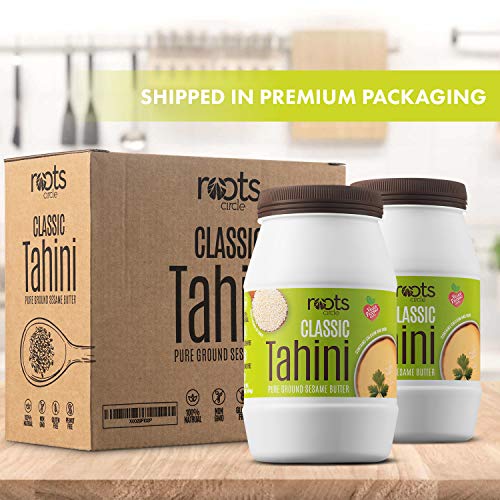 Roots Circle All-Natural Sesame Tahini Paste | 100% Pure Rich &Amp;