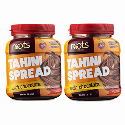 Roots Circle Chocolate Sesame Tahini Spread | Pack Of 2 [14Oz] J