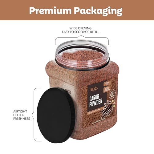 Roots Circle Premium Carob Powder Unsweetened, Kosher Bulk 14oz ...