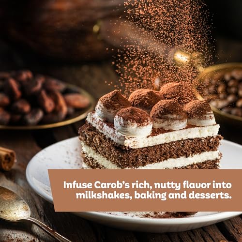 Roots Circle Premium Carob Powder Unsweetened, Kosher Bulk 14oz ...