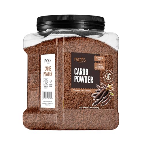 Roots Circle Premium Carob Powder Unsweetened, Kosher Bulk 14oz ...