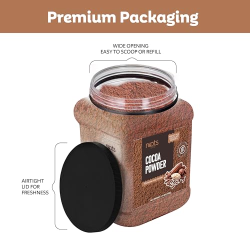 Roots Circle Unsweetened Cocoa Powder | Rich Dark Chocolate Flav...