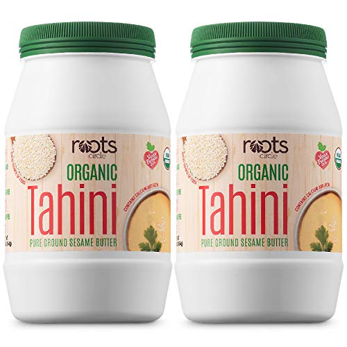 Roots Circle Usda Organic Tahini Paste | 100% Pure Creamy Ground