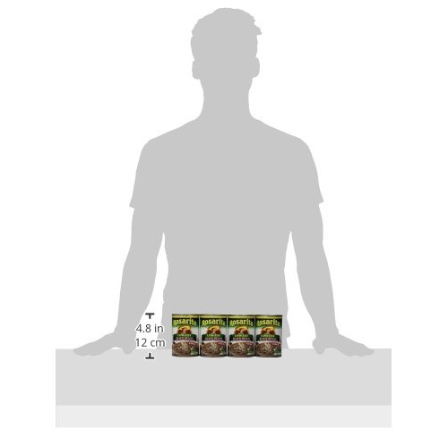 Rosarita Low Fat Refried Black Beans, 16 Oz, 12 Pack