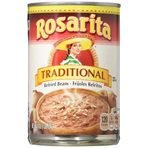 Rosarita Refried Beans 16Oz Can Pack Of 12 Traditional