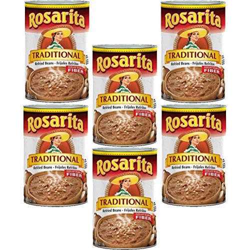 Rosarita Refried Beans 16Oz Can Pack Of 6 Choose Flavor Below