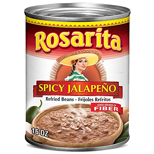 Rosarita Spicy Jalapeño Refried Beans, 16 Oz