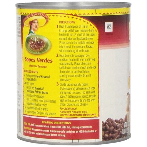 Rosarita Traditional Refried Beans, 30 Oz