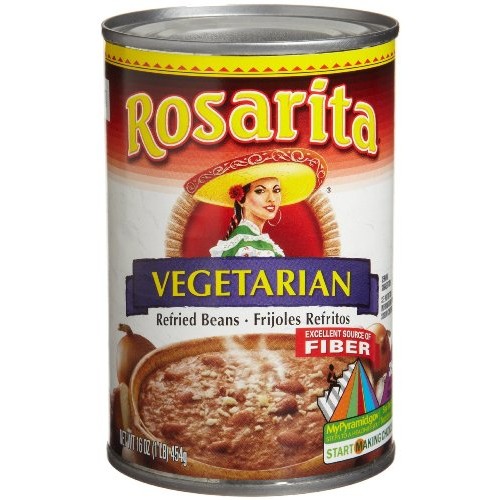 Rosarita Vegetarian Refried Beans 3 Pack 3- 16 Oz Cans For A T