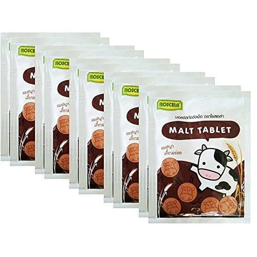 Roscela Tablet Malt Candy Thai Brand Sweetened Flavour Candy 20G